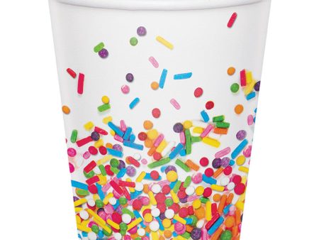 Sprinkles Party - Paper Cups -9 oz.  8  count For Sale