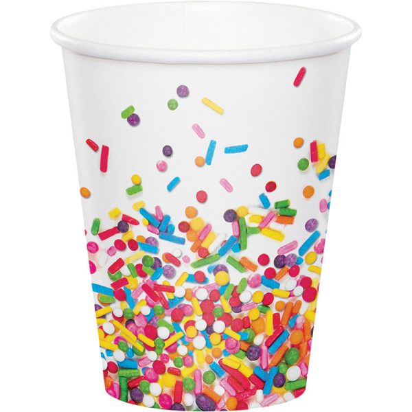 Sprinkles Party - Paper Cups -9 oz.  8  count For Sale