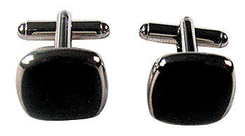 Square Black Cufflinks Cheap