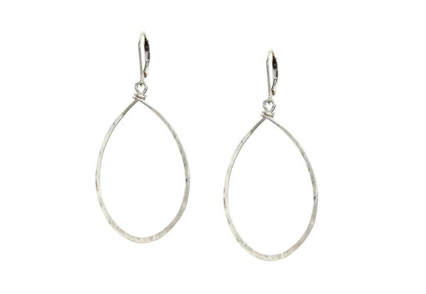 Agapantha Hanna Hammered Hoops Med Gold, Rose Gold & Silver Fashion