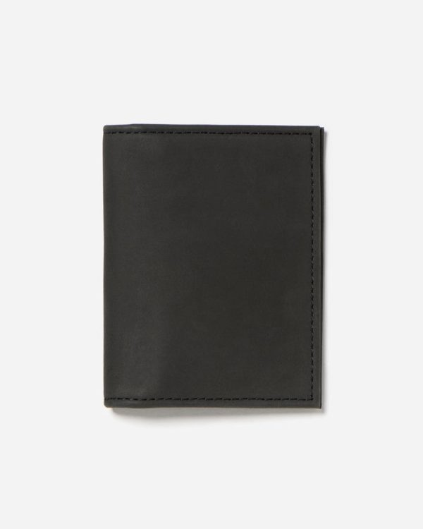 STITCH & HIDE LEATHER TIM CARD HOLDER BLACK Sale