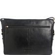 Hidesign William Horizontal 15  Laptop Compatible Leather Messenger Bag Black Online