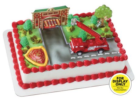 Fire Truck Cake Topper Kit For Discount