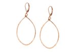 Agapantha Hanna Hammered Hoops Med Gold, Rose Gold & Silver Fashion