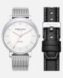 Kenneth Cole Genuine Diamond Stainless Steel Watch with Interchangeable Bracelet Strap Gift Set Online Sale