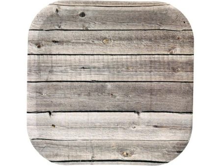 Rustic Wood Dessert Plates For Cheap