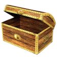 Treasure Chest Decoration  Centerpiece   Large 11.75   x 8  For Cheap