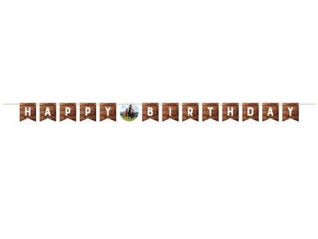 Horse Party Birthday Banner For Cheap