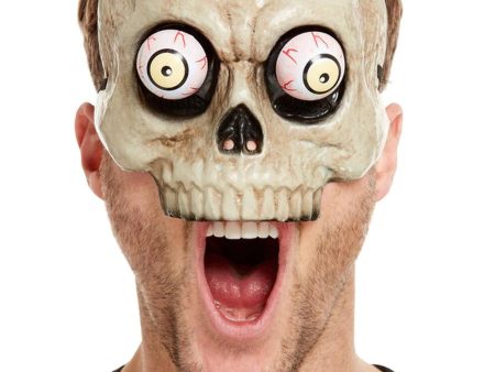 Skeleton Mask with Moving Eyes Hot on Sale