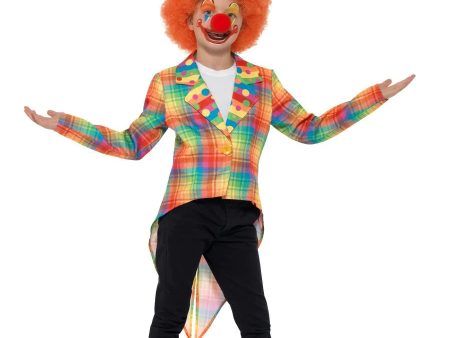 Neon Clown Tailcoat Kids Costume Online Sale