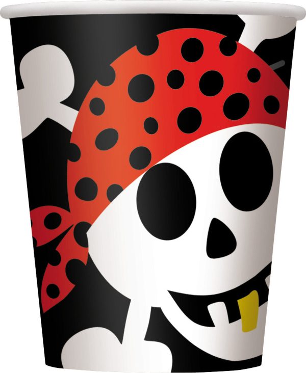 Pirate Fun - Cups  8 Count  9 oz. Supply