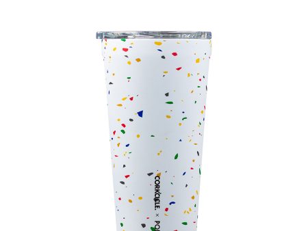 CORKCICLE Poketo Tumbler 475ml - Terrazzo Insulated Stainless Steel Coffee Cup Online Sale