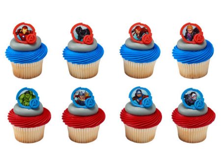 Avengers Cupcake Rings 16 Pack Sale