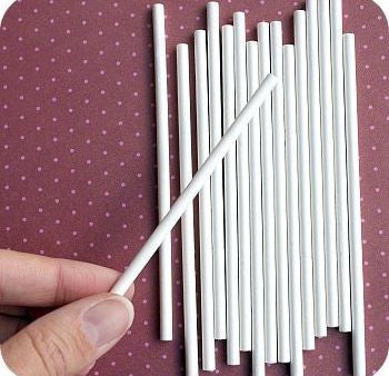 Small Paper Sucker Sticks 50 Count on Sale