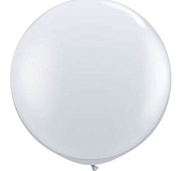 24 Inch Round Clear Latex Balloons - 4 per pack. Cheap