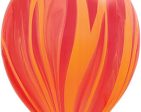 Latex Marbled Balloons 10 per pack Helium Quality - Orange Online Sale