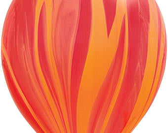 Latex Marbled Balloons 10 per pack Helium Quality - Orange Online Sale