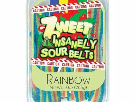 Insanely Sour Rainbow Belts | 10 oz For Sale