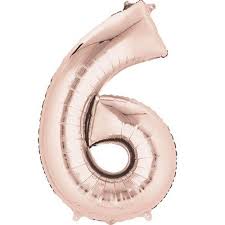 34  Rose Gold Balloon - Mylar # 6 Hot on Sale