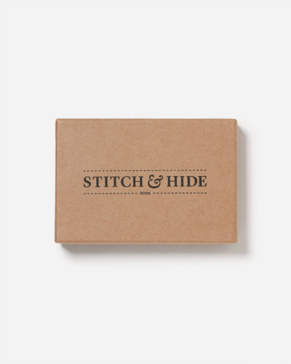 STITCH & HIDE LEATHER ALFRED CARDHOLDER BLACK For Discount