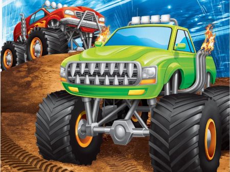 Monster Truck Rally Beverage Napkins For Cheap