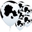 Holstein Cow Balloons 11 inch - 6 per pack  Latex Online Sale