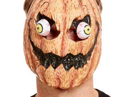 Scary Pumpkin Mask with Moving Eyes Online now