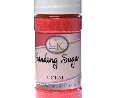 Coral Sanding Sugar Sprinkles on Sale