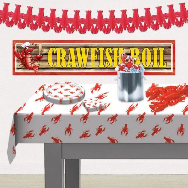 Crawfish Boil Themed Party Plates Cheap