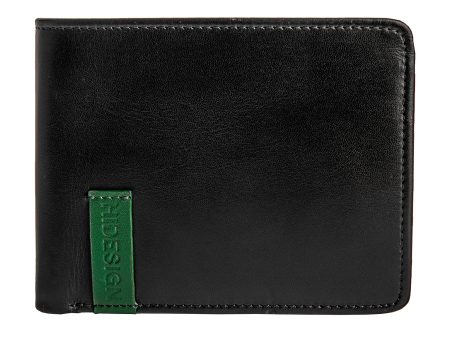 Hidesign Dylan 05 Leather Multi-Compartment Trifold Wallet Black For Cheap