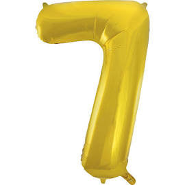 34  Gold Number Balloon - 7 For Discount