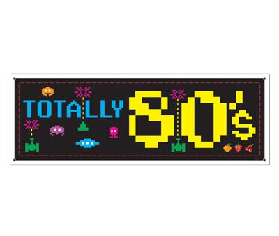 Totally 80 s Banner   5 ft. Online Hot Sale