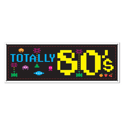 Totally 80 s Banner   5 ft. Online Hot Sale