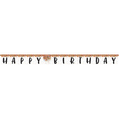 Sprinkles Party - Happy Birthday Banner - 10  x 7  Fashion