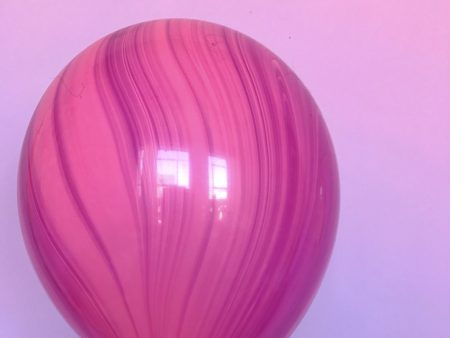 Latex Marbled Balloons Package of 10 Count  Pink Violet Rainbow For Discount