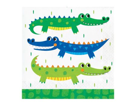 Alligator Party Large Napkins Cheap