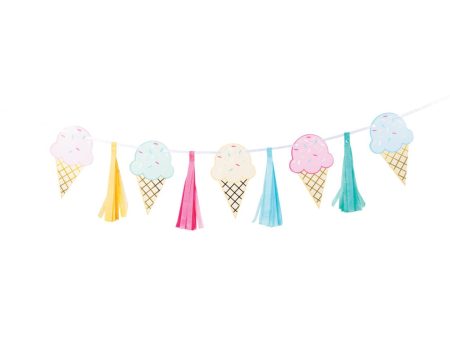 Ice Cream Tassel banner on Sale