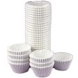 White Fluted Paper Baking Cups - Cupcake Liners - Standard Size  500 Count Sale