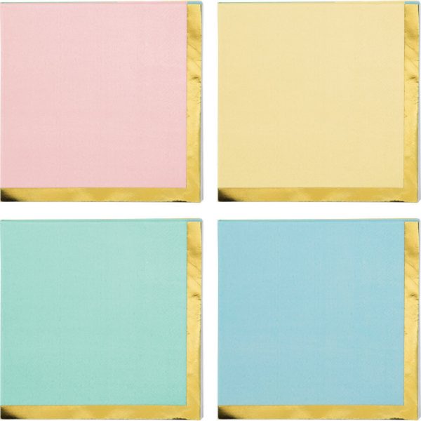 Pastel Party Beverage Napkins Supply