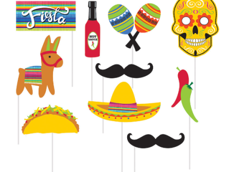 Fiesta Photo Props  10 Count Assorted sizes Supply