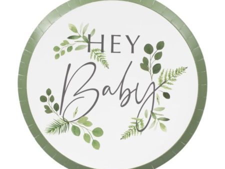 Greenery Baby Shower Plates Online