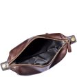 Hidesign Charles Leather Shave Toilet Travel Kit with Waterproof Interior Brown For Discount