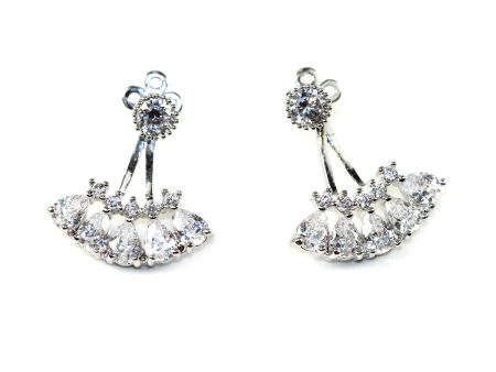 Kristin Perry Crystal Fan Ear Jacket Earring For Discount