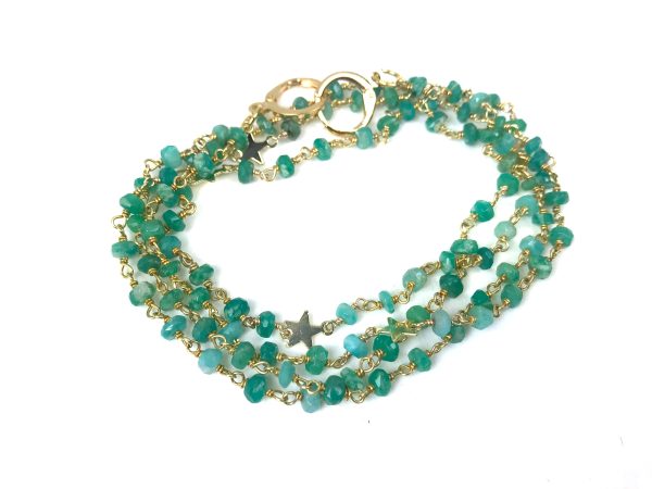 Gena Myint Amazonite Star Convertible Mask Necklace Cheap