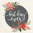 Best Day Ever  Beverage Napkins   3 Ply 16 Count Fashion