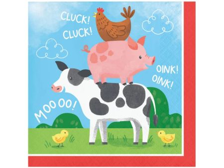 Farm Party Small Napkins Online Sale