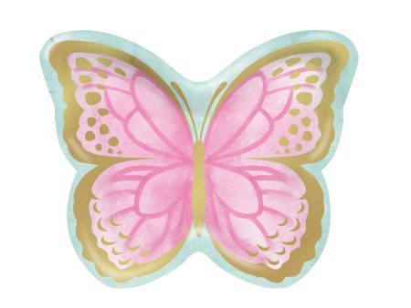 Butterfly Shimmer Butterfly Shaped Plates Hot on Sale