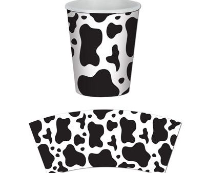 Cow Print Cups  8 Count 9 oz. Sale