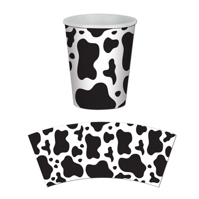 Cow Print Cups  8 Count 9 oz. Sale