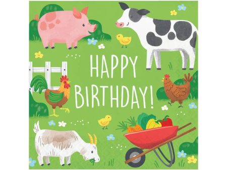 Farm Party Large Napkins Online